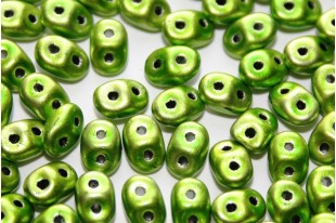 Perline Superduo Metalust Apple Green 5x2,5mm - 10gr