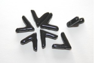 Ava® Beads Jet 10x4mm - 10pcs