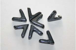 Ava® Beads Jet Hematite 10x4mm - 10pcs