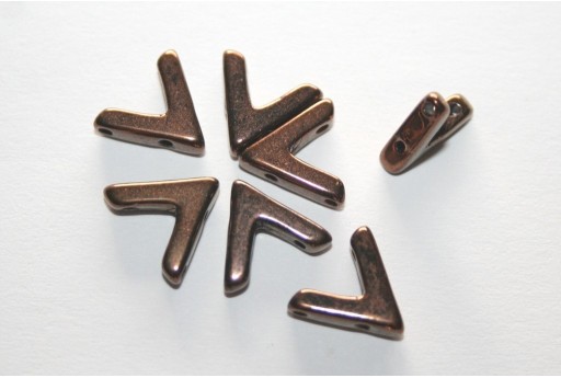 Perline Ava® Jet Bronze 10x4mm - 10pz 2