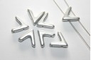 Perline Ava® Aluminum Silver 10x4mm - 10pz