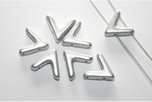 Ava® Beads Aluminum Silver 10x4mm - 10pcs