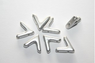 Ava® Beads Aluminum Silver 10x4mm - 10pcs