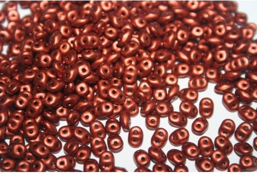 Perline Superduo Matte Metallic Dark Copper 5x2,5mm - 10g