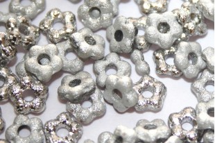 Flower Beads Etched Labrador Full 5mm - 50pcs
