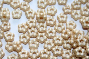 Flower Beads Alabaster Pastel Beige 5mm - 50pcs