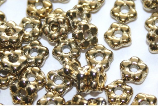 Flower Beads Jet Amber Full 5mm - 50pcs 2