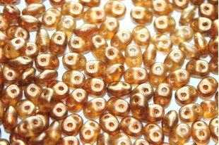 Superduo Beads Halo-Sandalwood 5x2,5mm - 10gr