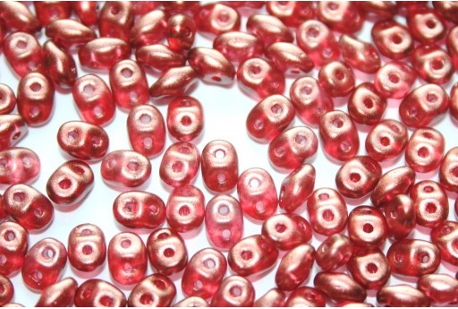 Superduo Beads Halo-Cardinal 5x2,5mm - 10gr