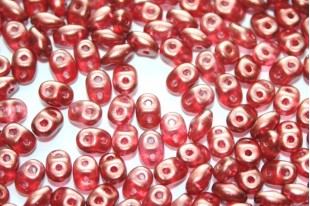 Superduo Beads Halo-Cardinal 5x2,5mm - 10gr