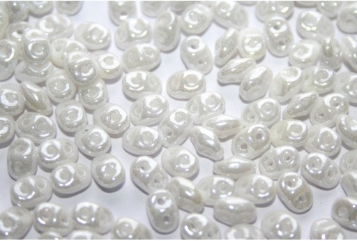 Superduo Beads Luster-White 5x2,5mm - 10gr L03000