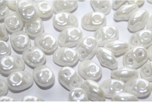 Superduo Beads Luster-White 5x2,5mm - 10gr L03000 2