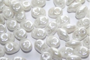 Superduo Beads Luster-White 5x2,5mm - 10gr L03000