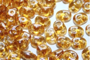 Superduo Beads Luster Topaz 5x2,5mm - 10gr