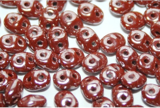 Superduo Beads Luster Dark Chocolate 5x2,5mm - 10gr 2
