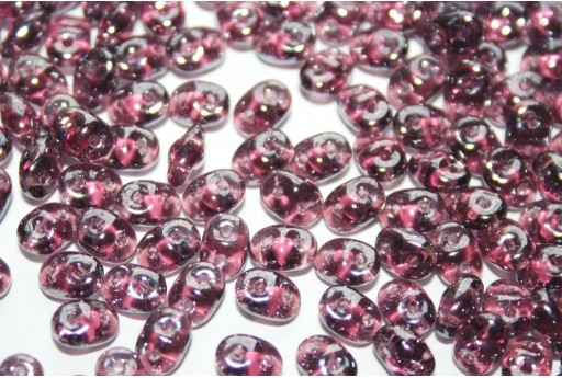 Perline Superduo Luster Amethyst 5x2,5mm - 10gr