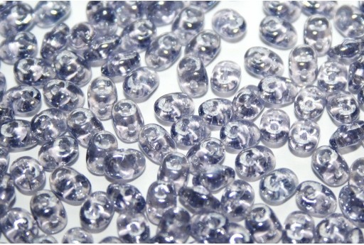 Perline Superduo Luster Tanzanite 5x2,5mm - 10gr