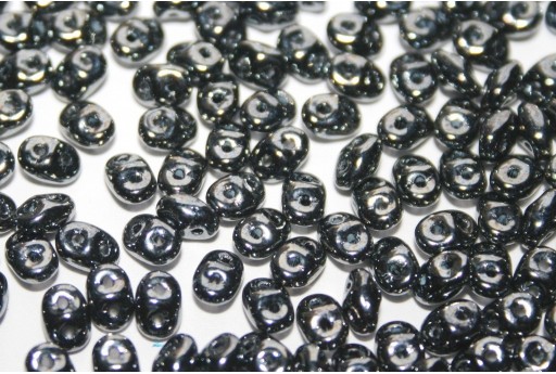 Superduo Beads Hematite 5x2,5mm - 10gr
