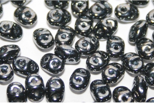 Superduo Beads Hematite 5x2,5mm - 10gr 2