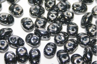 Perline Superduo Hematite 5x2,5mm - 10gr