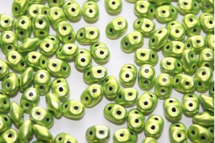 Superduo Beads Metalust Electric Green 5x2,5mm - 10gr