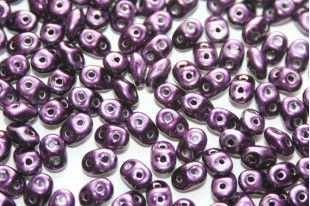 Perline Superduo Metalust Purple 5x2,5mm - 10gr