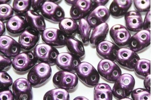 Perline Superduo Metalust Purple 5x2,5mm - 10gr