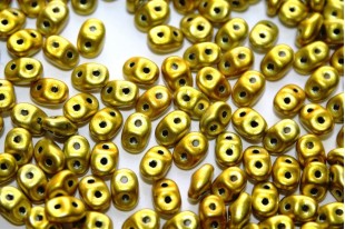 Superduo Beads Metalust Yellow Gold 5x2,5mm - 10gr
