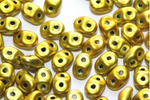 Perline Superduo Metalust Yellow Gold 5x2,5mm - 10gr