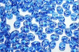 Perline Superduo Sapphire Shimmer 5x2,5mm - 10gr