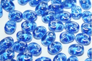 Perline Superduo Sapphire Shimmer 5x2,5mm - 10gr