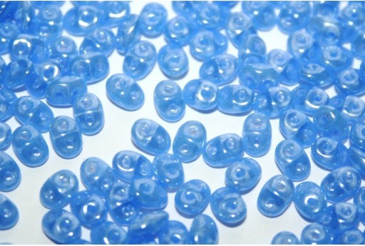 Superduo Beads Luster Opal Sapphire 5x2,5mm - 10gr