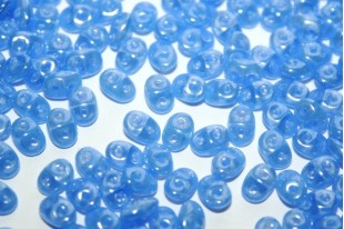 Superduo Beads Luster Opal Sapphire 5x2,5mm - 10gr