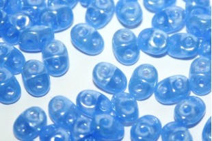 Superduo Beads Luster Opal Sapphire 5x2,5mm - 10gr