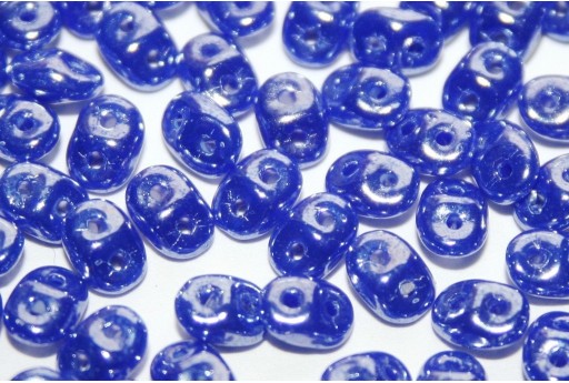 Superduo Beads Hematite-Opaque Blue 5x2,5mm - 10gr 2