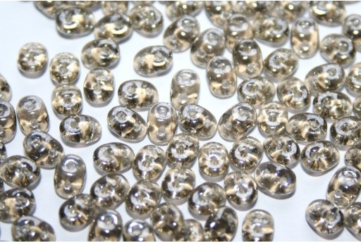 Perline Superduo Luster Black Diamond 5x2,5mm - 10gr