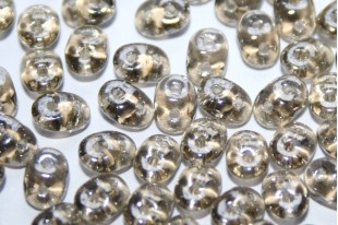 Superduo Beads Luster Black Diamond 5x2,5mm - 10gr