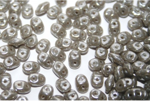 Superduo Beads Hematite-Opaque Grey 5x2,5mm - 10gr