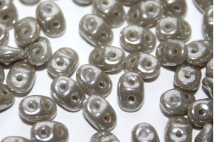 Perline Superduo Hematite-Opaque Grey 5x2,5mm - 10gr