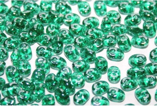 Superduo Beads Luster Emerald 5x2,5mm - 10gr