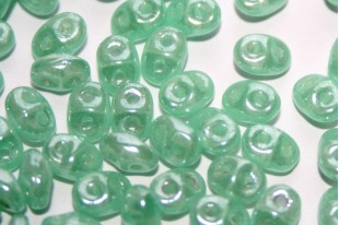 Superduo Beads Luster Milky Aqua 5x2,5mm - 10gr