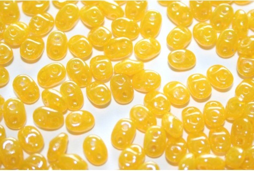 Superduo Beads Luster-Opal Yellow 5x2,5mm - 10gr