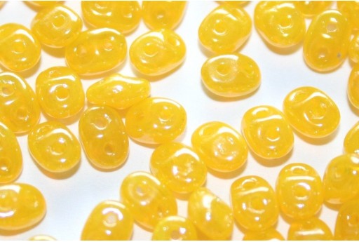 Superduo Beads Luster-Opal Yellow 5x2,5mm - 10gr 2
