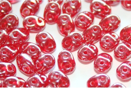 Superduo Beads Luster-Siam Ruby 5x2,5mm - 10gr 2