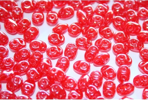 Superduo Beads Luster-Opal Orange 5x2,5mm - 10gr