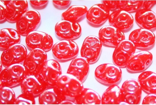 Superduo Beads Luster-Opal Orange 5x2,5mm - 10gr 2