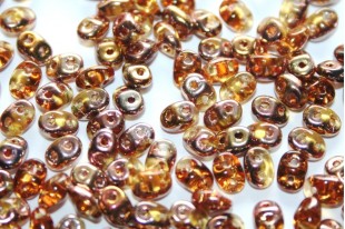 Perline Superduo Copper-Topaz 5x2,5mm - 10gr