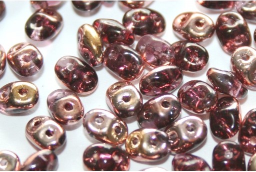 Superduo Beads Copper-Amethyst 5x2,5mm - 10gr 2