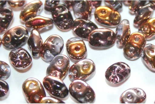 Superduo Beads Tanzanite Capri Gold 5x2,5mm - 10gr 2