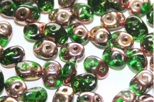 Perline Superduo Chrysolite Capri Gold 5x2,5mm - 10gr